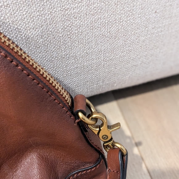 Frye Ring Dome Leather Satchel Bag - Picture 10 of 14